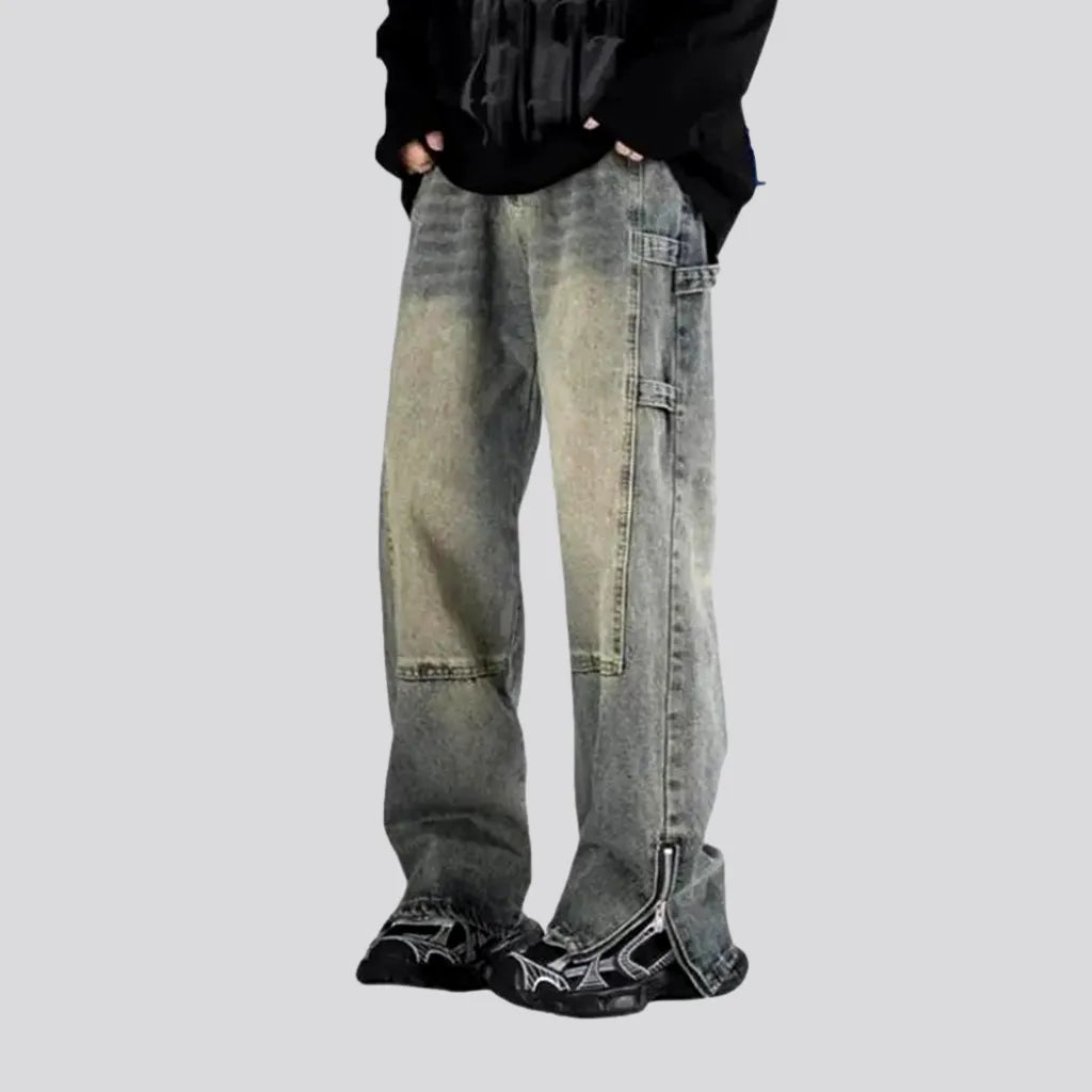 Carpenter-loops floor-length jeans | Jeans4you.shop
