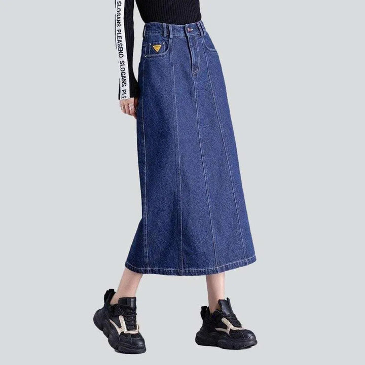 Casual long denim skirt | Jeans4you.shop