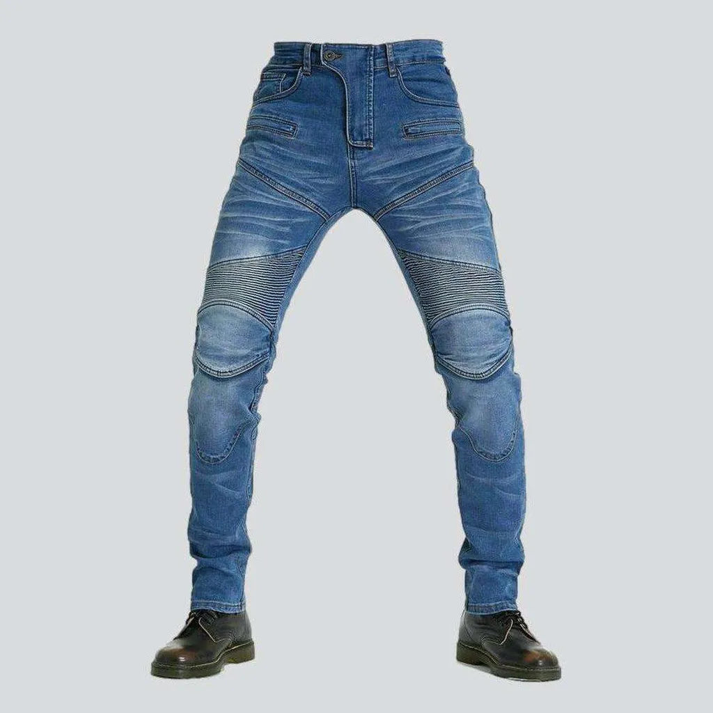 Casual men's biker denim pants | Jeans4you.shop