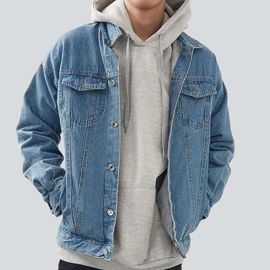 Casual oversized men's jeans jacket | Jeans4you.shop