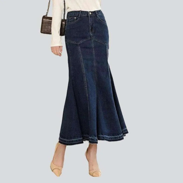 Classic trumpet denim skirt | Jeans4you.shop