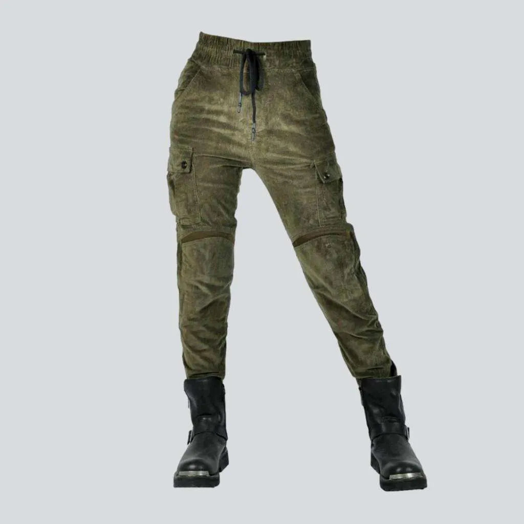 Color protective moto denim pants
 for ladies | Jeans4you.shop
