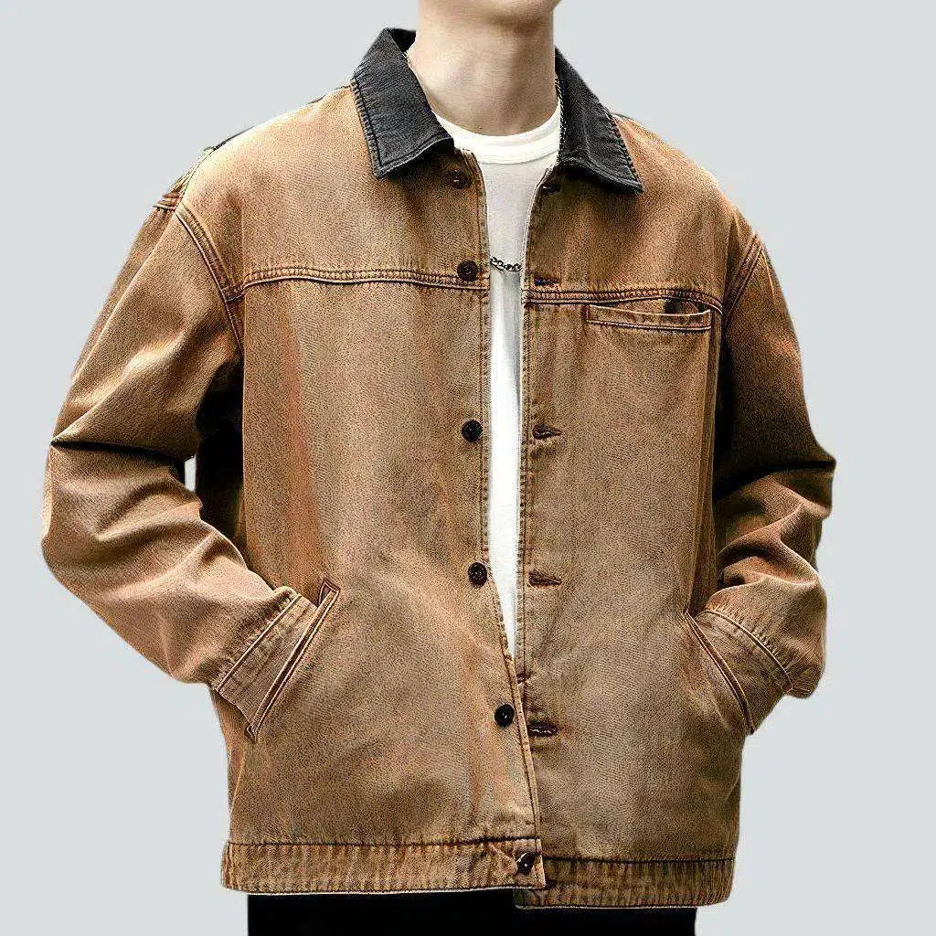 Color y2k jeans jacket
 for men | Jeans4you.shop