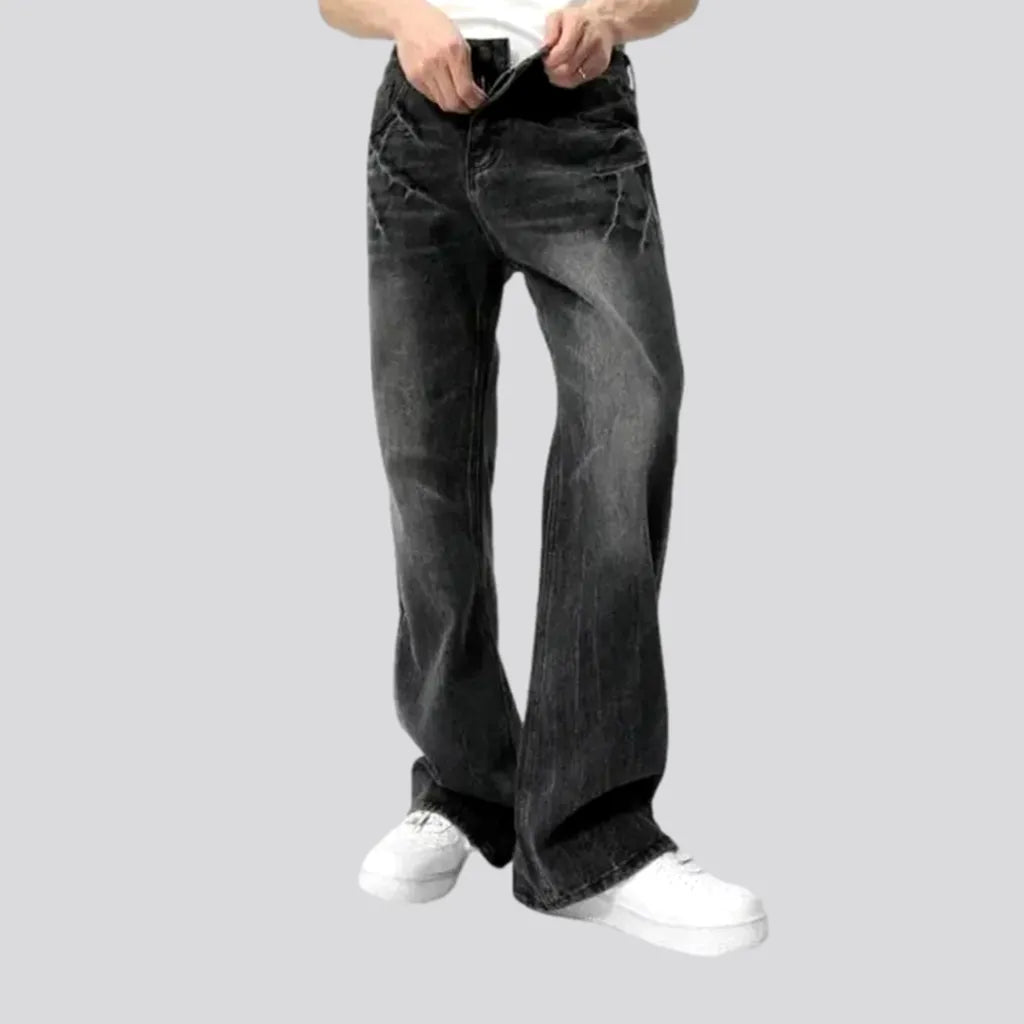 Dark-grey men's vintage jeans | Jeans4you.shop