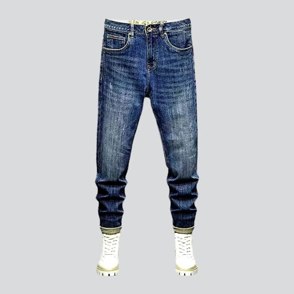 Dark wash men's street jeans | Jeans4you.shop