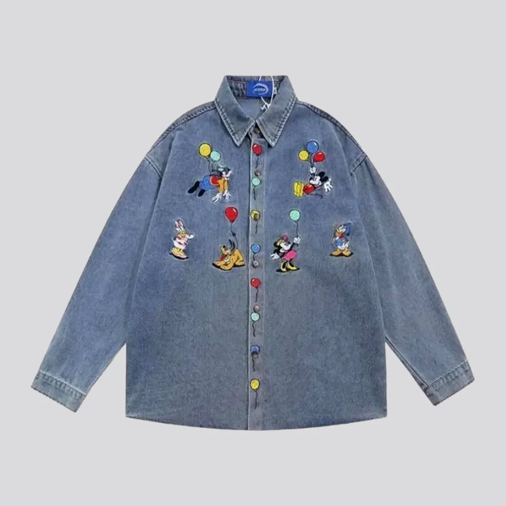 Disney-print jean jacket
 for women | Jeans4you.shop