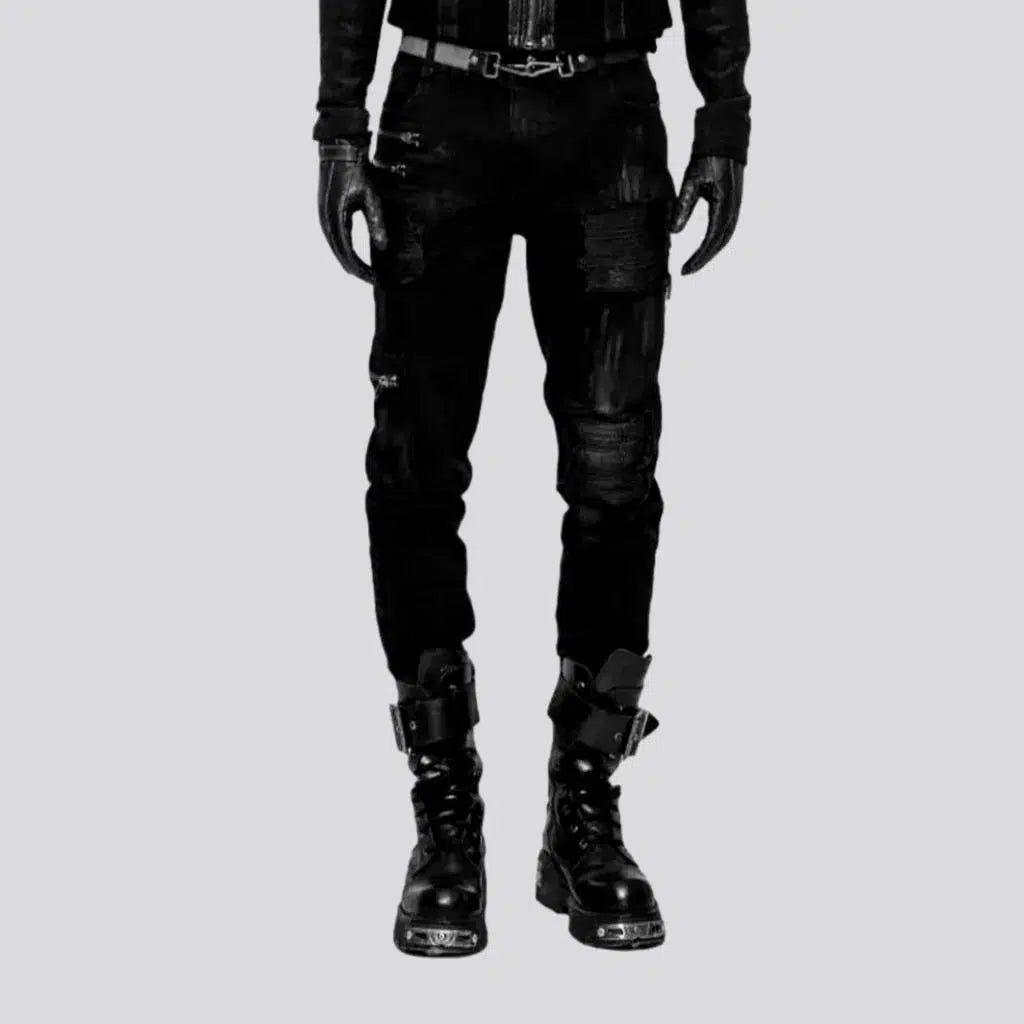 Distressed men's gothic jeans | Jeans4you.shop