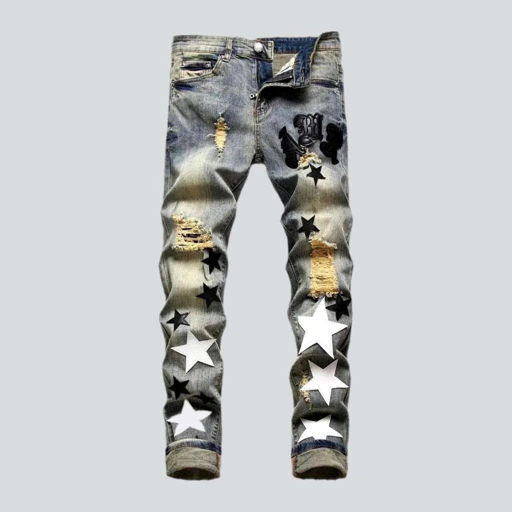 Distressed y2k jeans
 for men | Jeans4you.shop