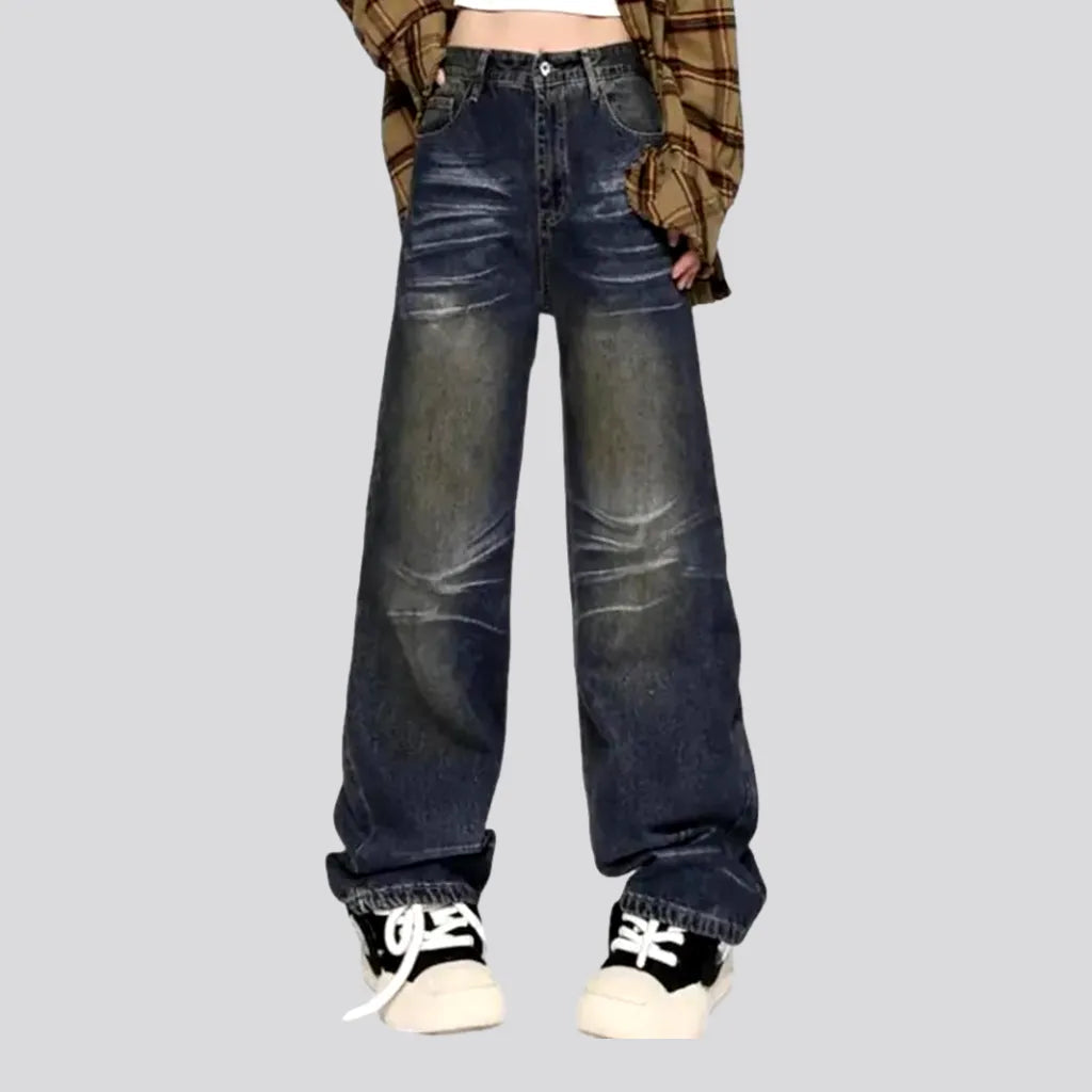 Elevated waistline men's loose jeans | Jeans4you.shop