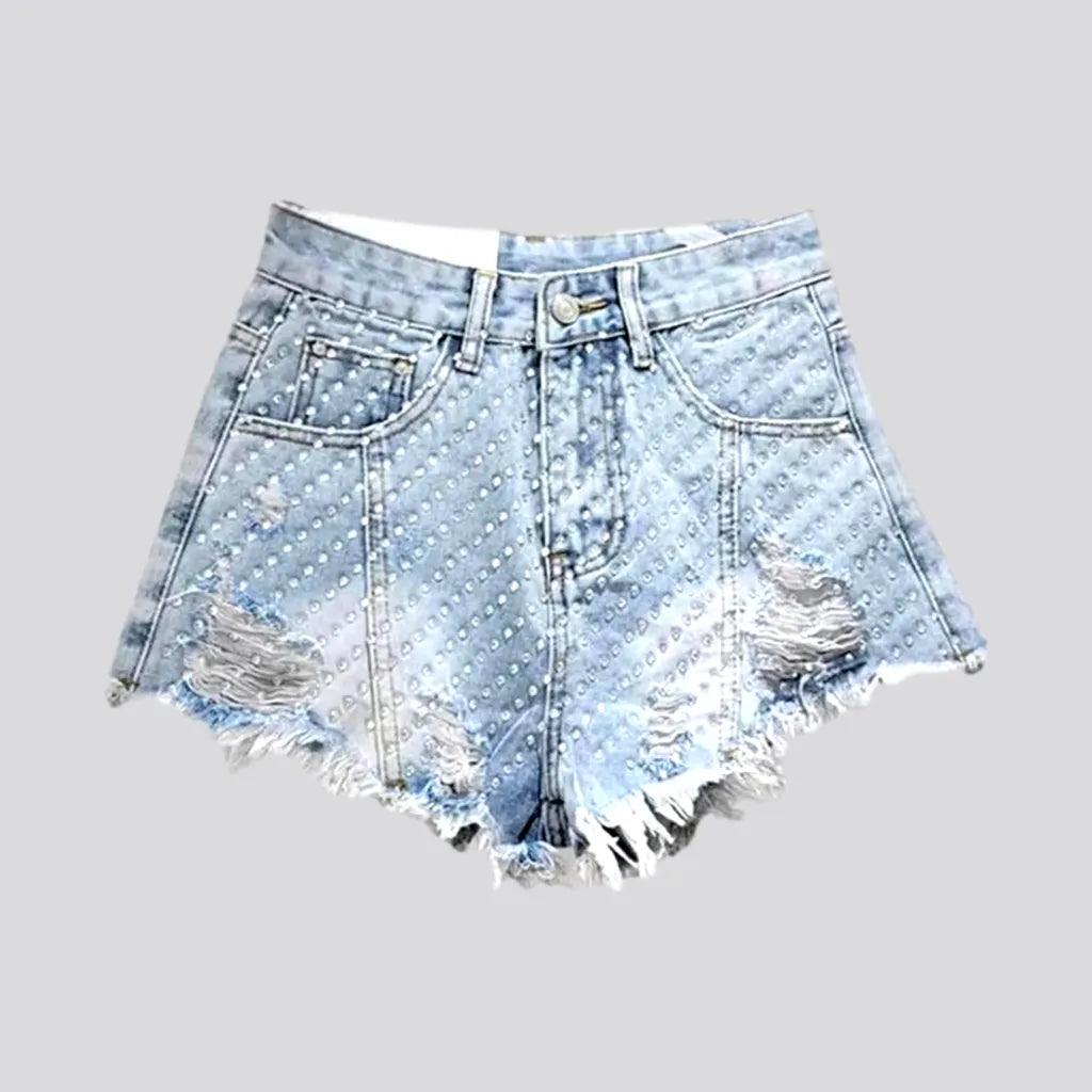 Embellished jean shorts
 for ladies | Jeans4you.shop