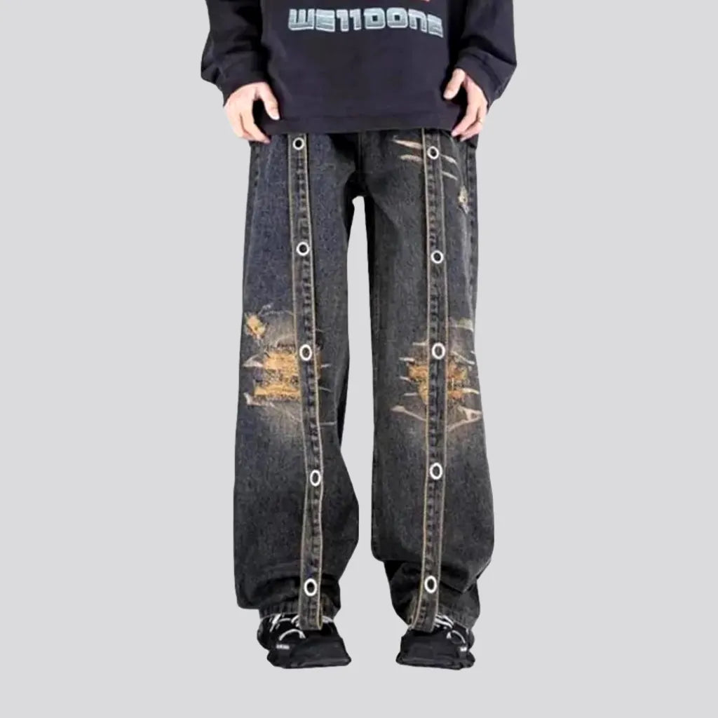 Embellished men's belts jeans | Jeans4you.shop