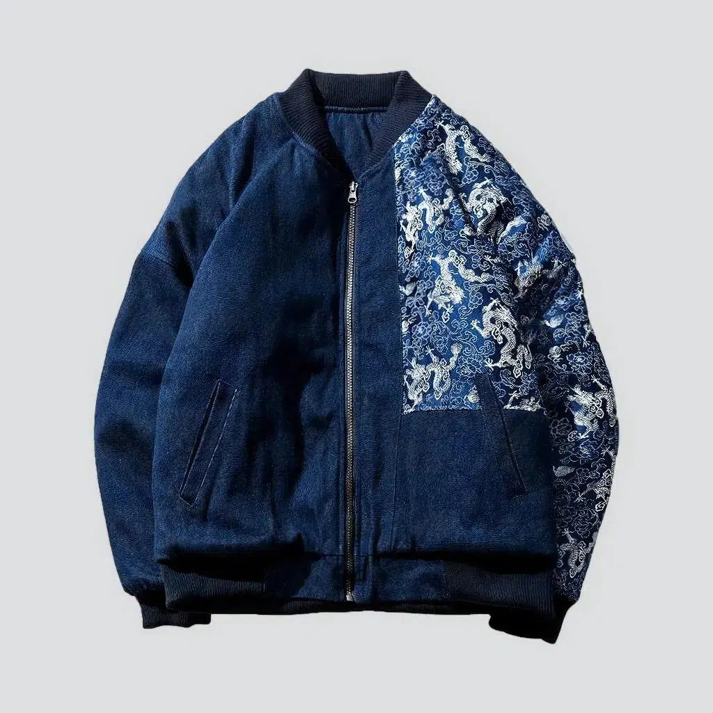 Embroidered jean jacket
 for men | Jeans4you.shop