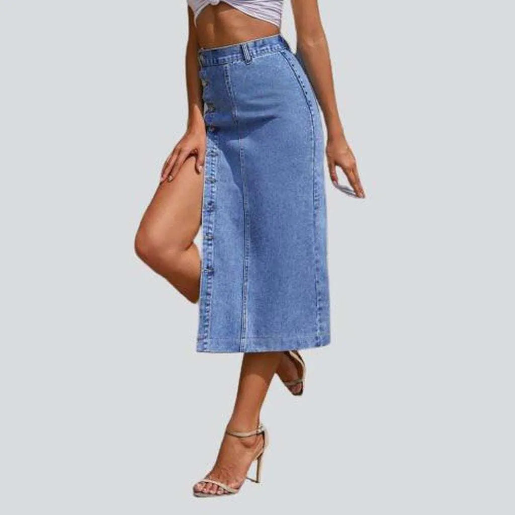 Fashion jeans skirt with buttons | Jeans4you.shop
