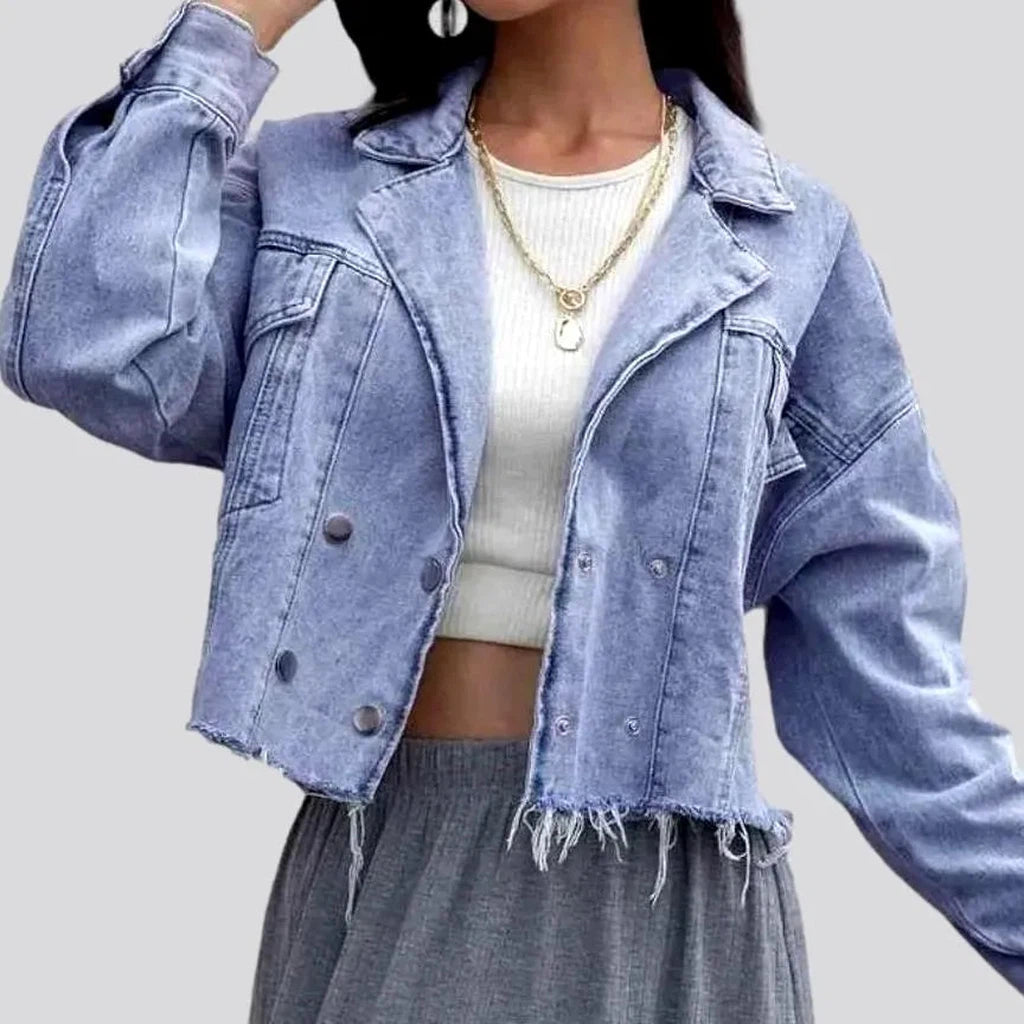 Fashion light-wash denim jacket for ladies | Jeans4you.shop