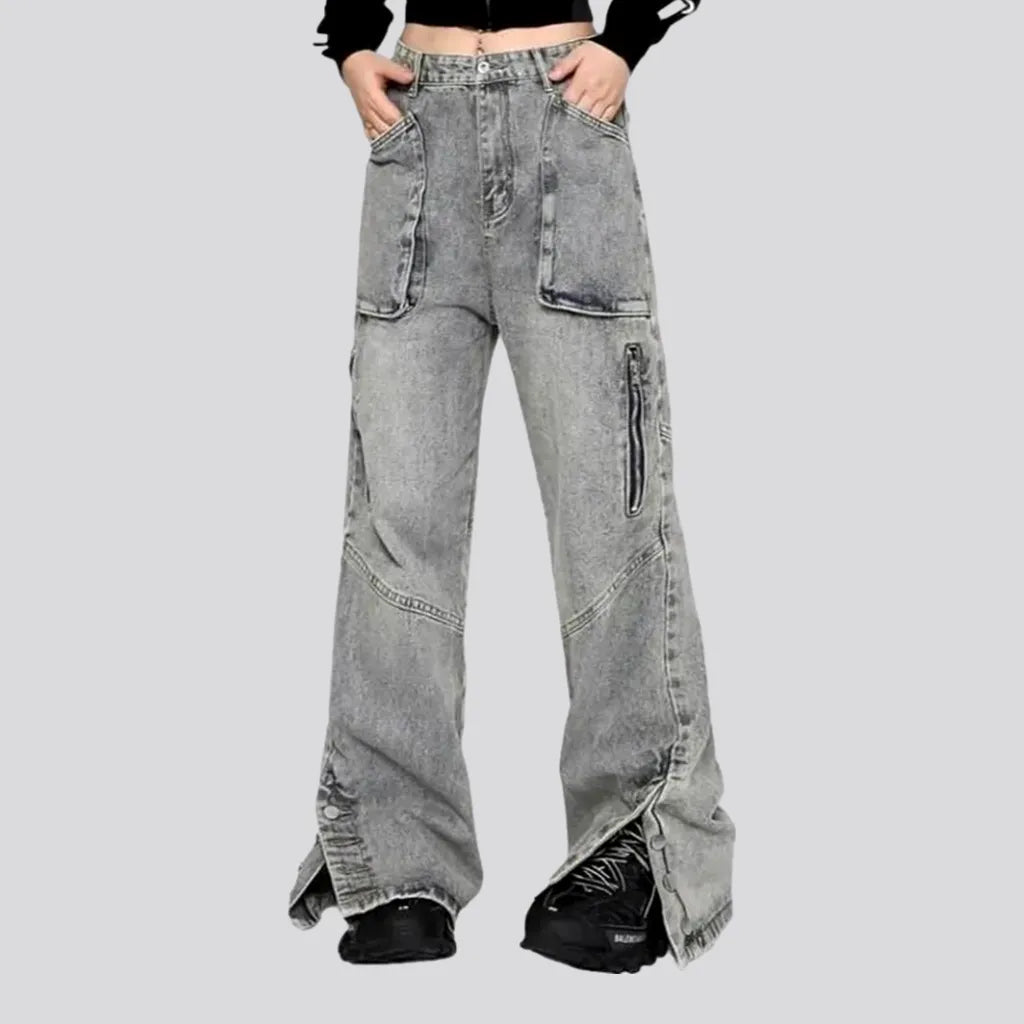 Fashion men's buttoned-hem jeans | Jeans4you.shop