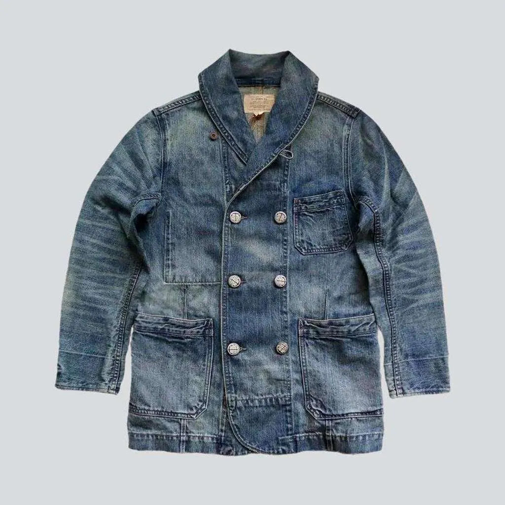 Fashion oversized men's denim coat | Jeans4you.shop