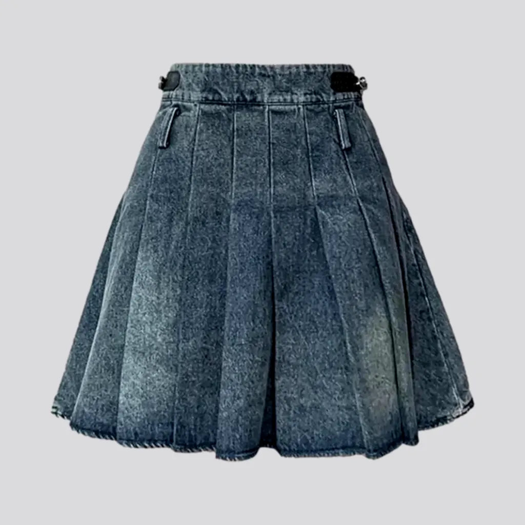 Fashion pleated jean skirt
 for women | Jeans4you.shop