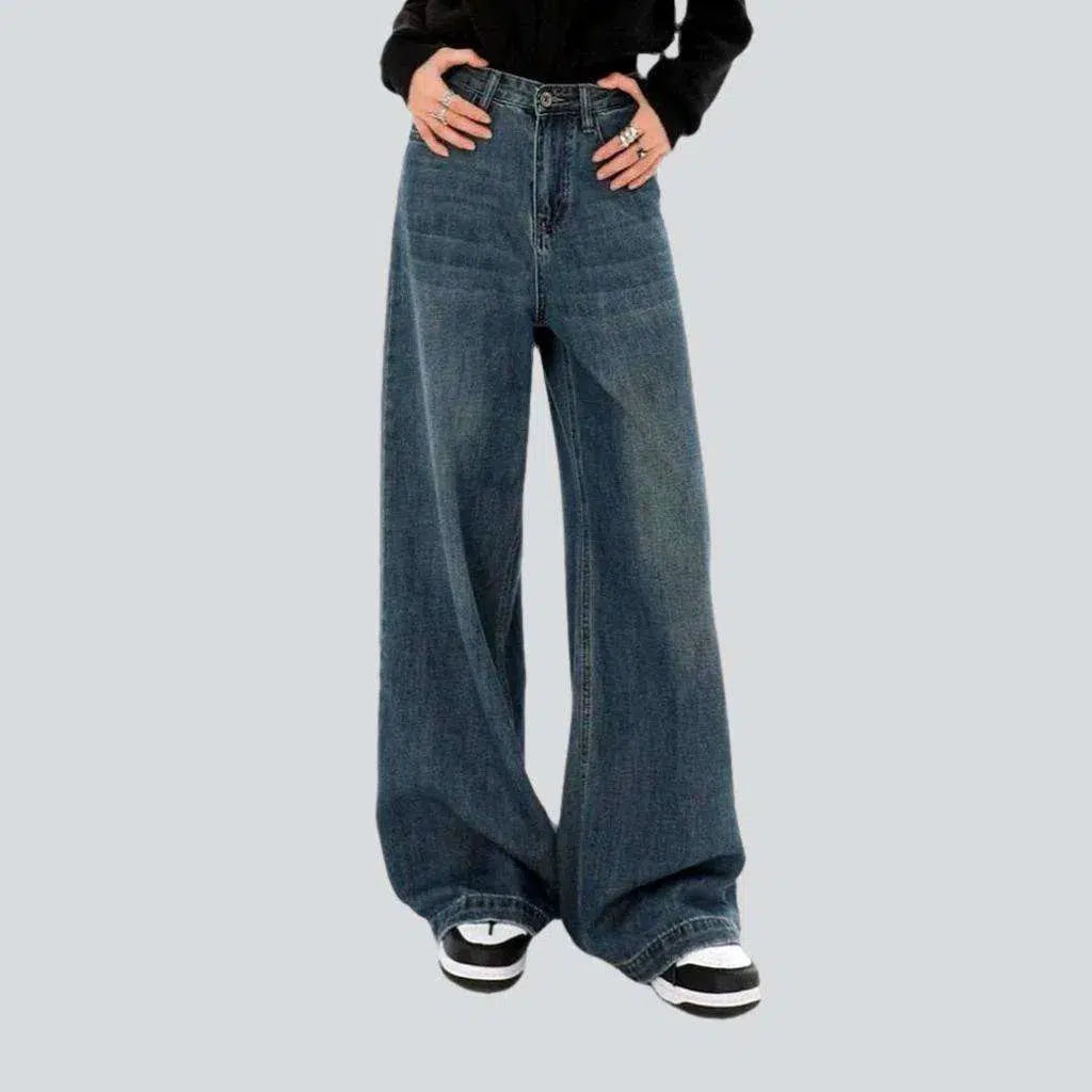 Floor-length high-waist jeans | Jeans4you.shop