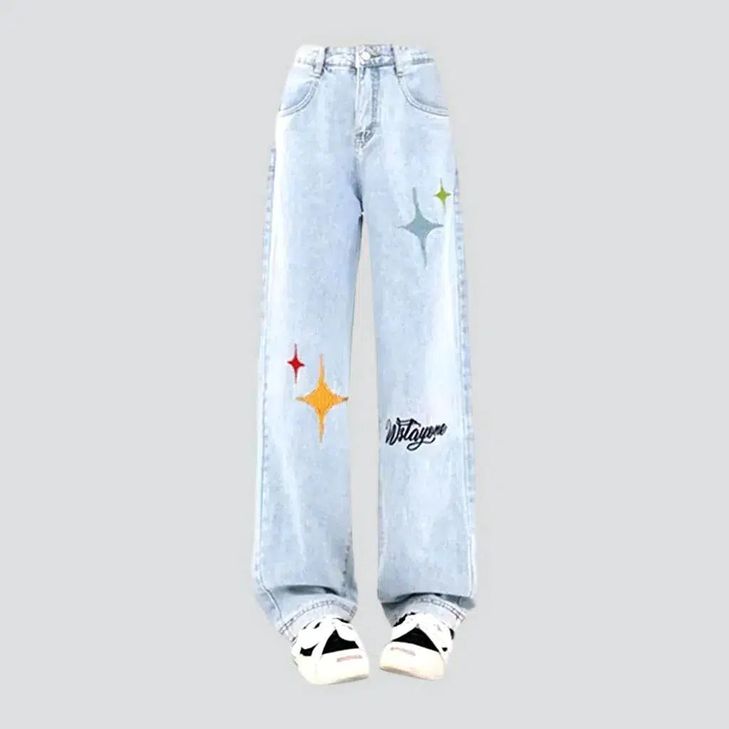 Floor-length light-wash jeans
 for women | Jeans4you.shop