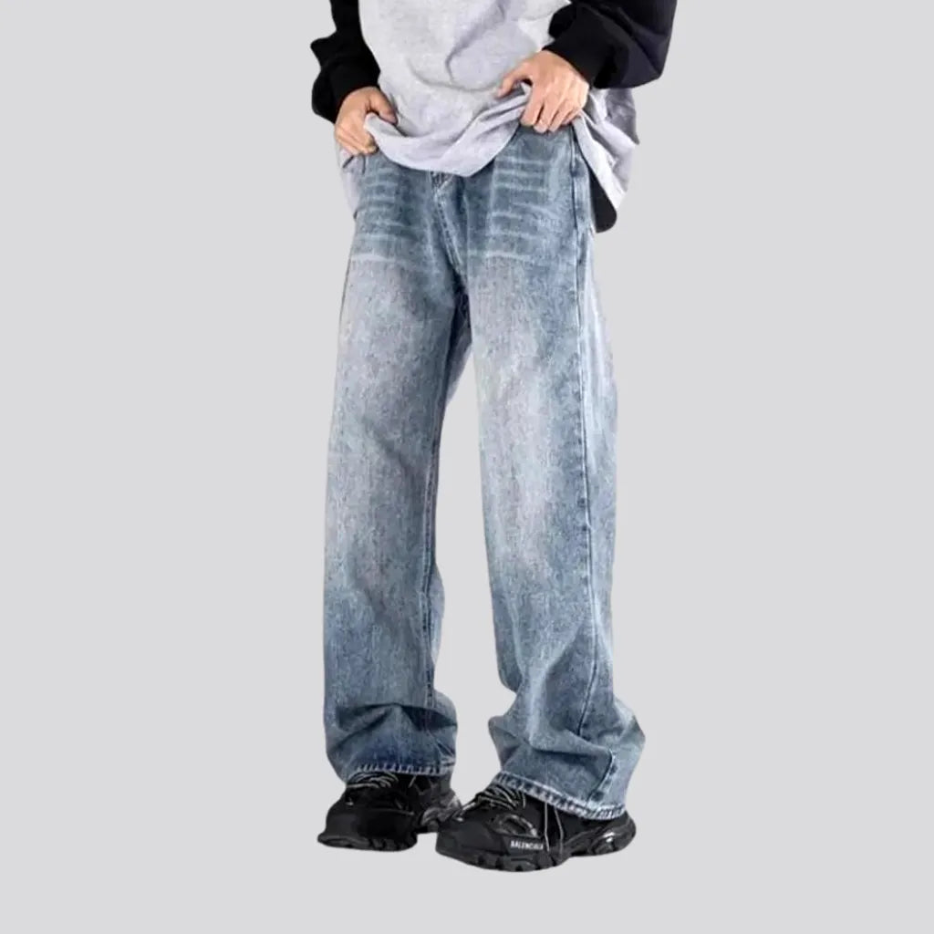 Floor-length men's retro jeans | Jeans4you.shop