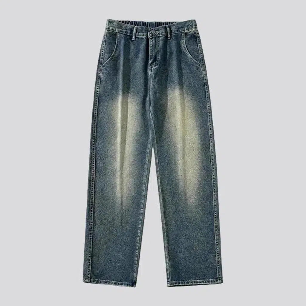 Floor-length men's stonewashed jeans | Jeans4you.shop
