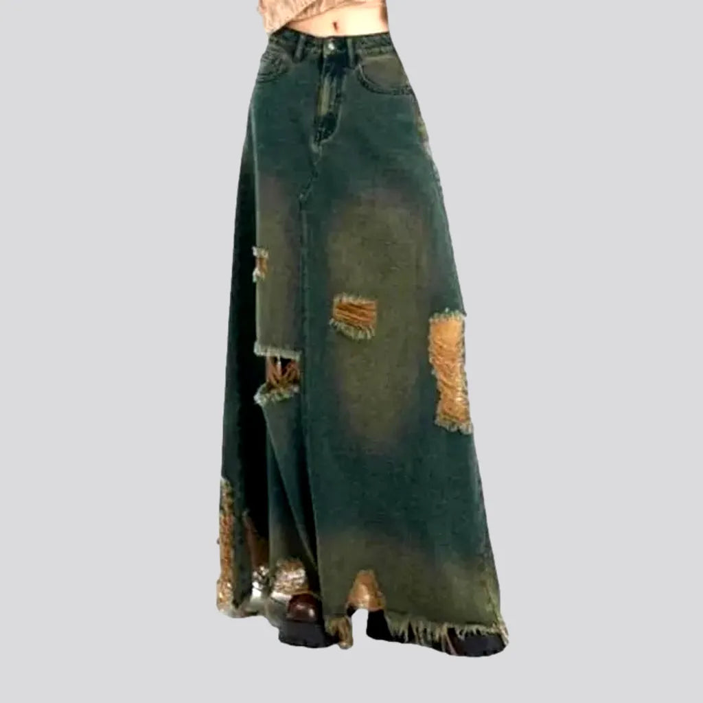 Frayed-hem women's jean skirt | Jeans4you.shop