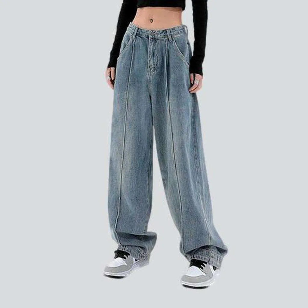Front seam women's baggy jeans | Jeans4you.shop