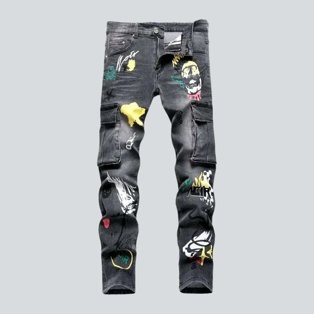 Grey men's skinny jeans | Jeans4you.shop