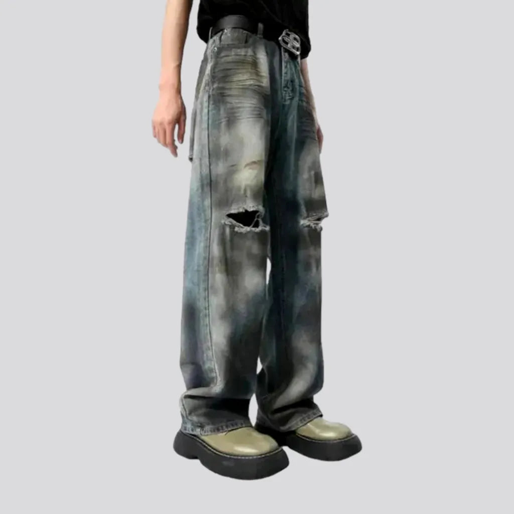 Grunge painted jeans
 for men | Jeans4you.shop