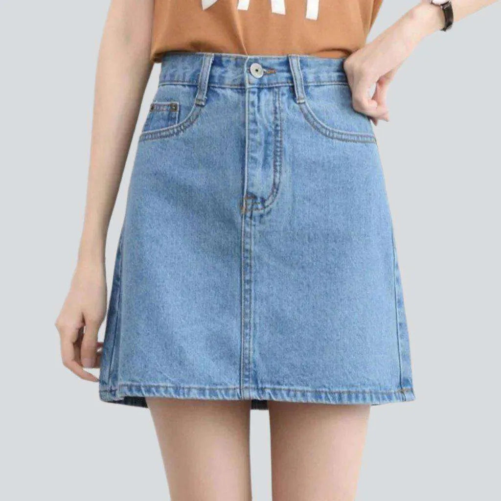 High waist casual denim skirt | Jeans4you.shop