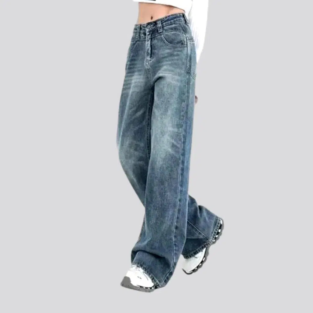 High-waist floor-length jeans | Jeans4you.shop