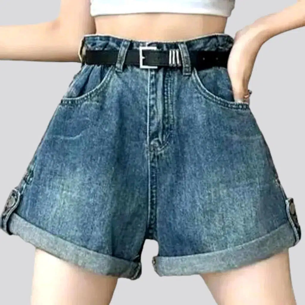 High-waist vintage women's denim shorts | Jeans4you.shop