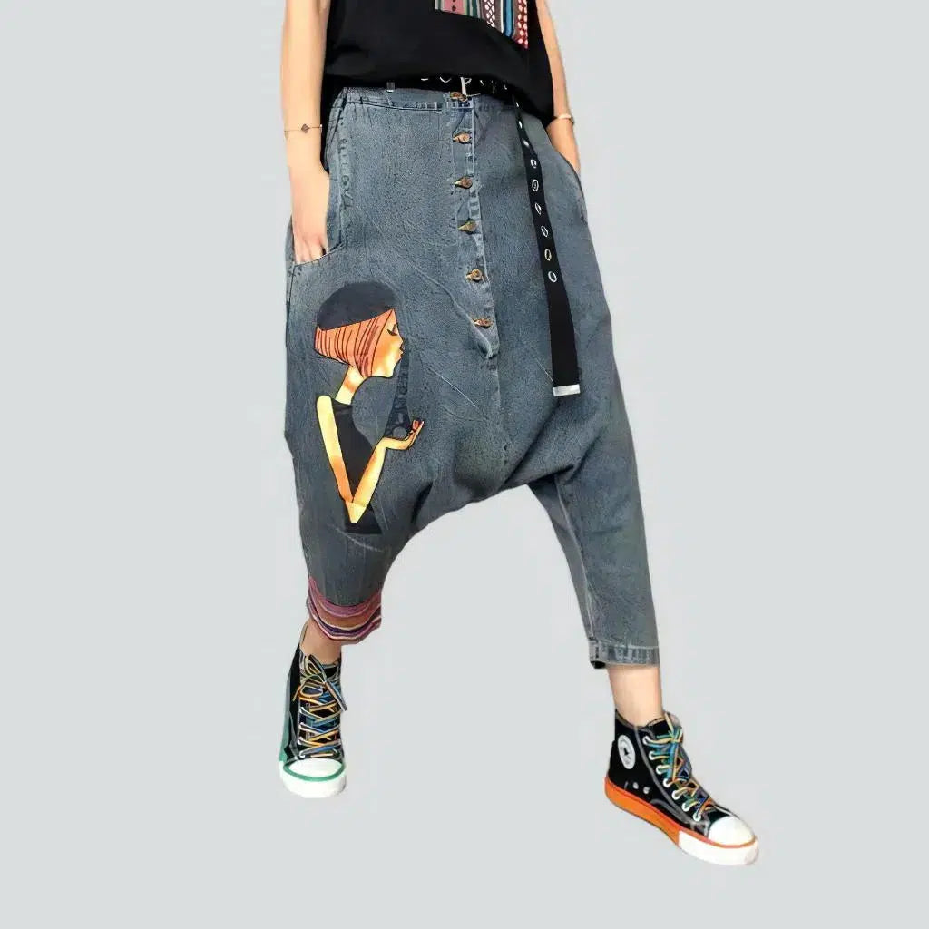High-waist women's medium-wash jeans | Jeans4you.shop