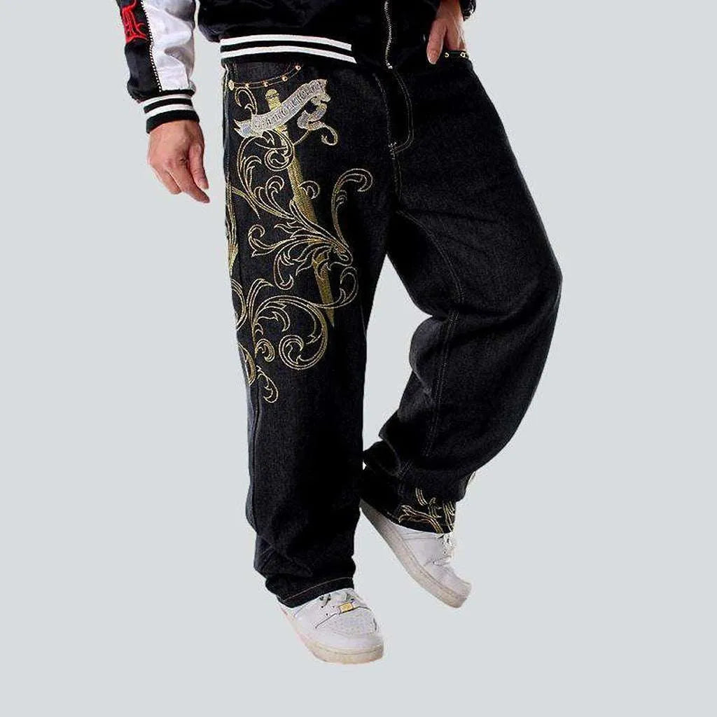 Hip-hop embroidered jeans for men | Jeans4you.shop
