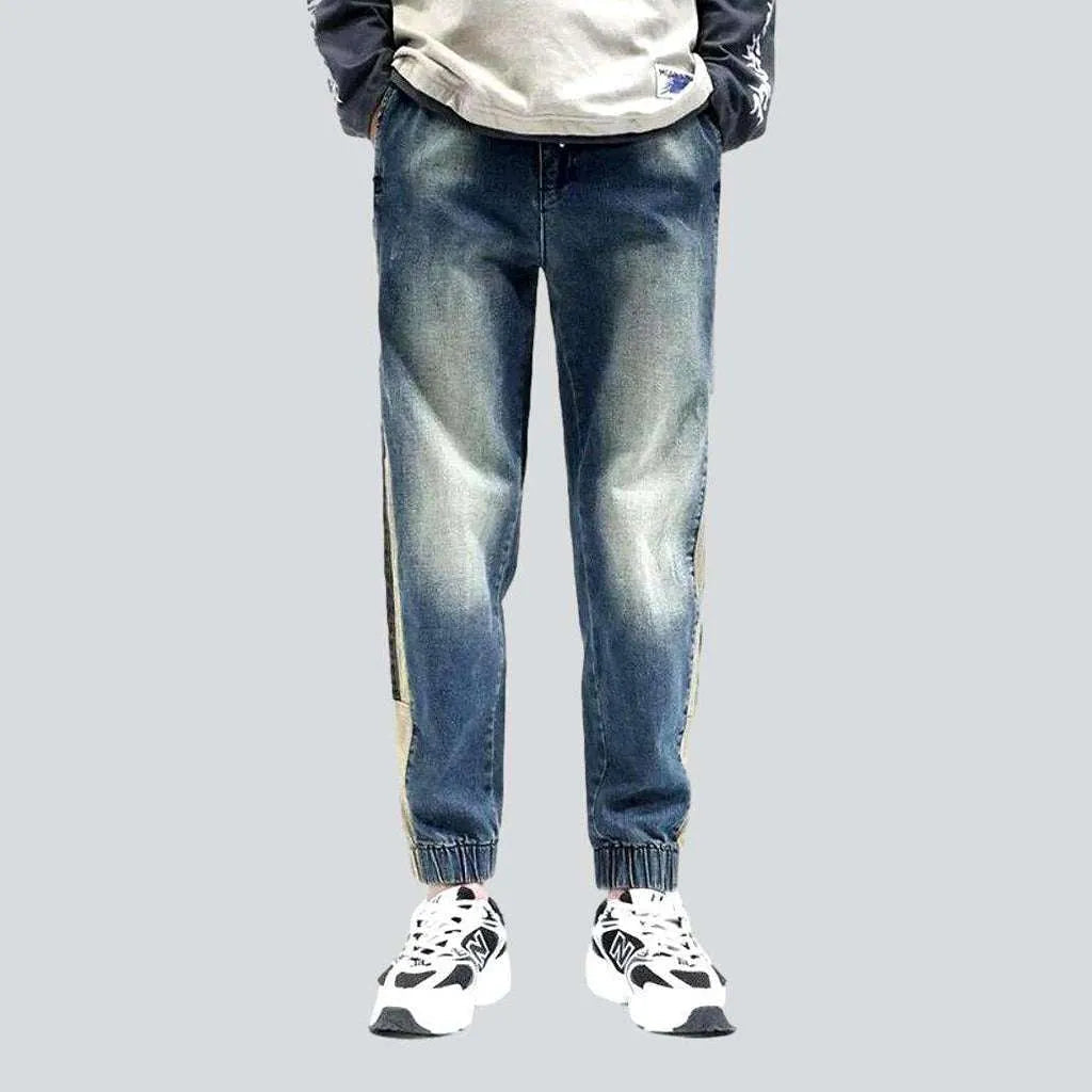 Joggers men's jeans with bands | Jeans4you.shop
