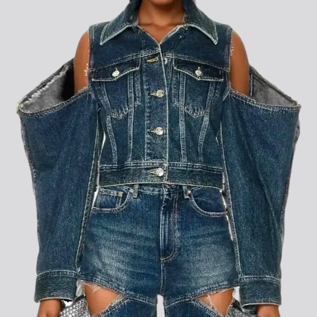 Layered women's denim jacket | Jeans4you.shop