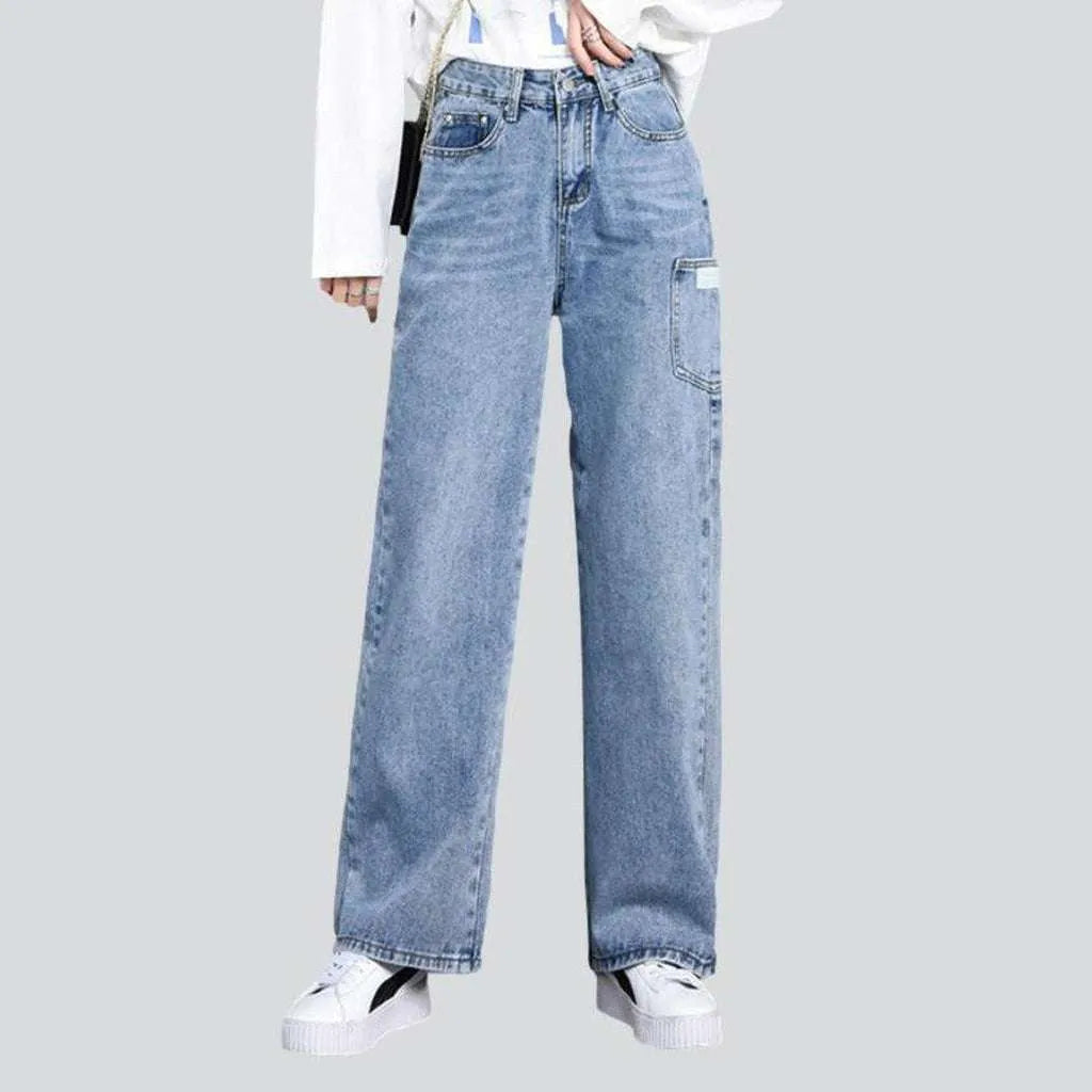 Light blue bleached women's jeans | Jeans4you.shop