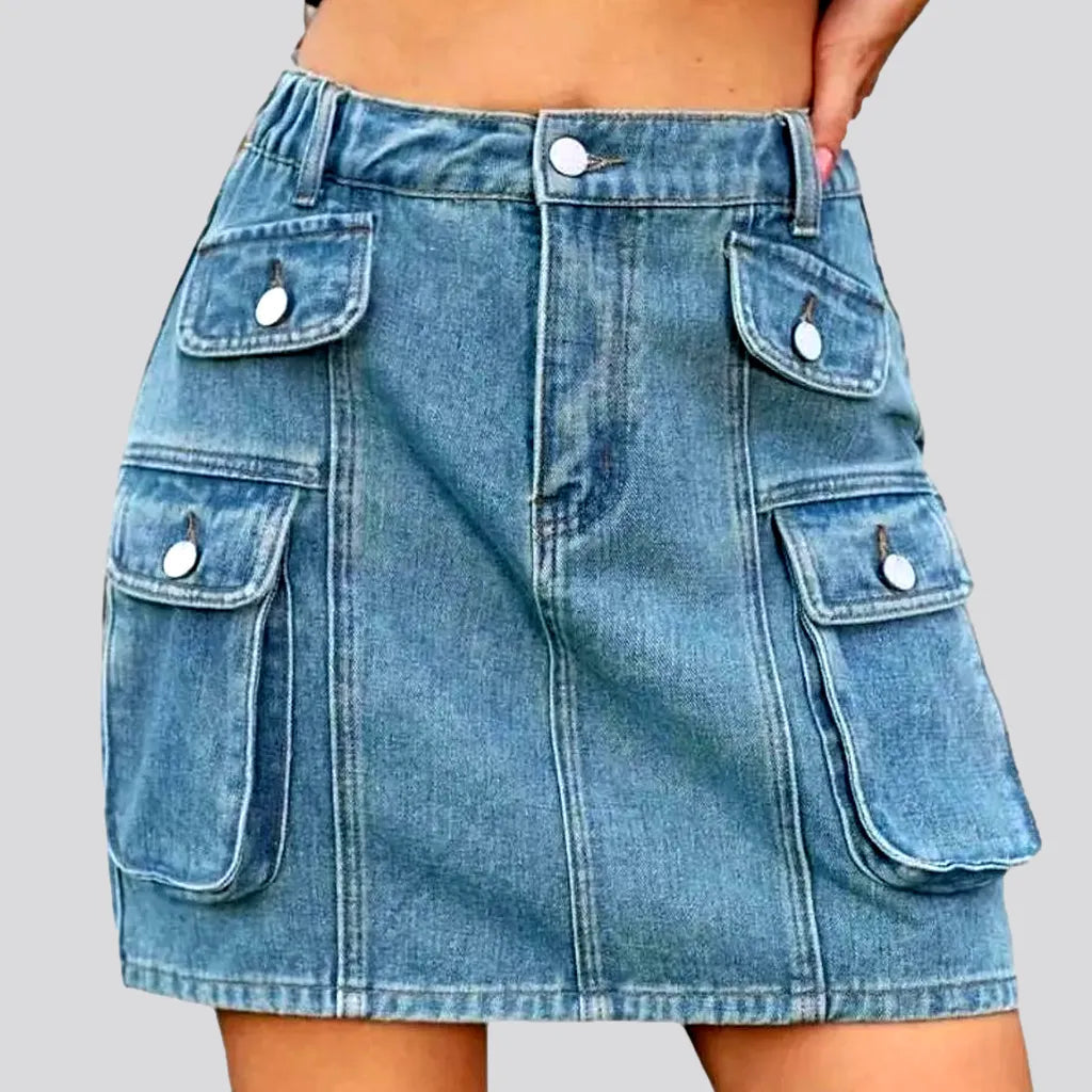 Light-wash mini denim skirt
 for women | Jeans4you.shop