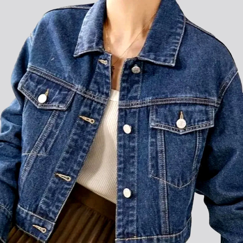Medium-wash denim jacket
 for women | Jeans4you.shop