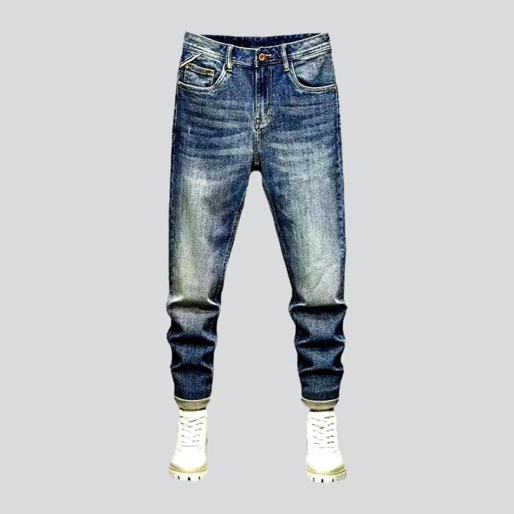 Medium wash men's slim jeans | Jeans4you.shop