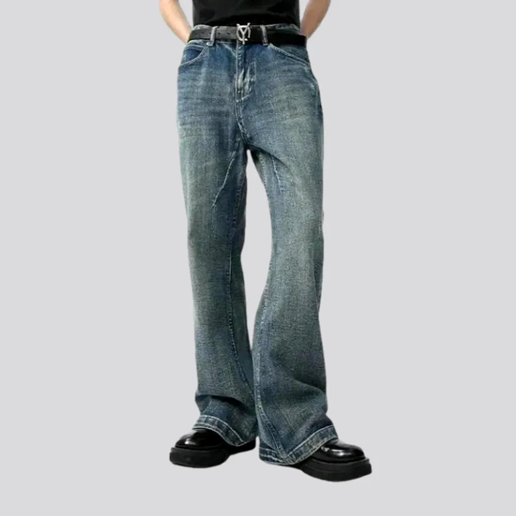Medium-wash sanded jeans
 for men | Jeans4you.shop