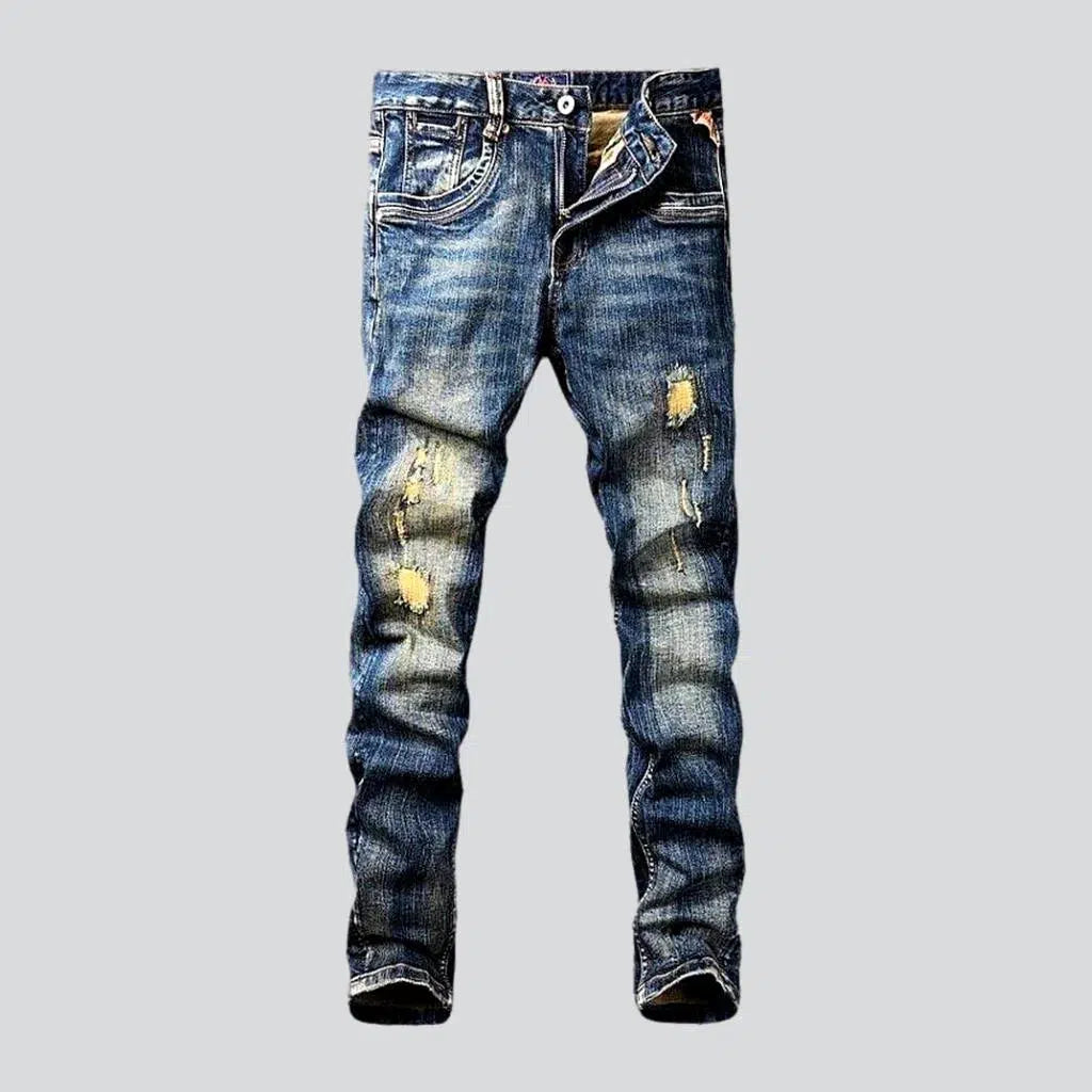 Medium wash street jeans
 for men | Jeans4you.shop