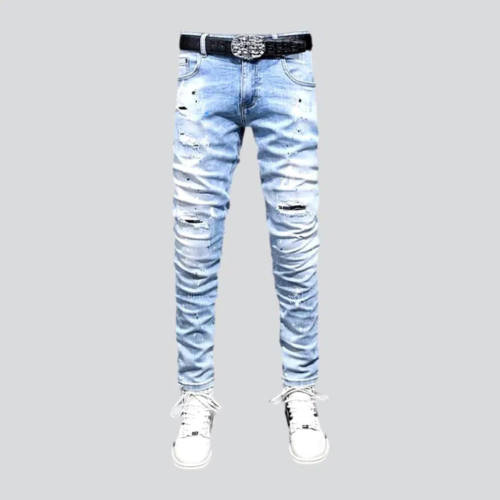 Men's paint-splattered jeans | Jeans4you.shop