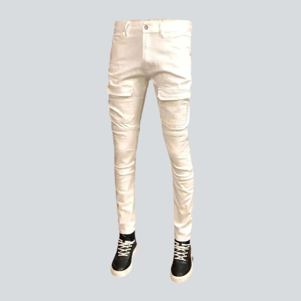 Mid-waist biker jeans
 for men | Jeans4you.shop