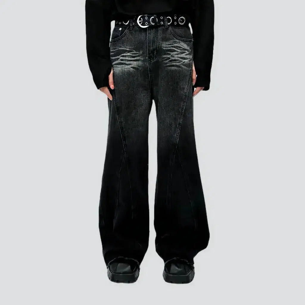 Mid-waist raw-hem jeans
 for men | Jeans4you.shop