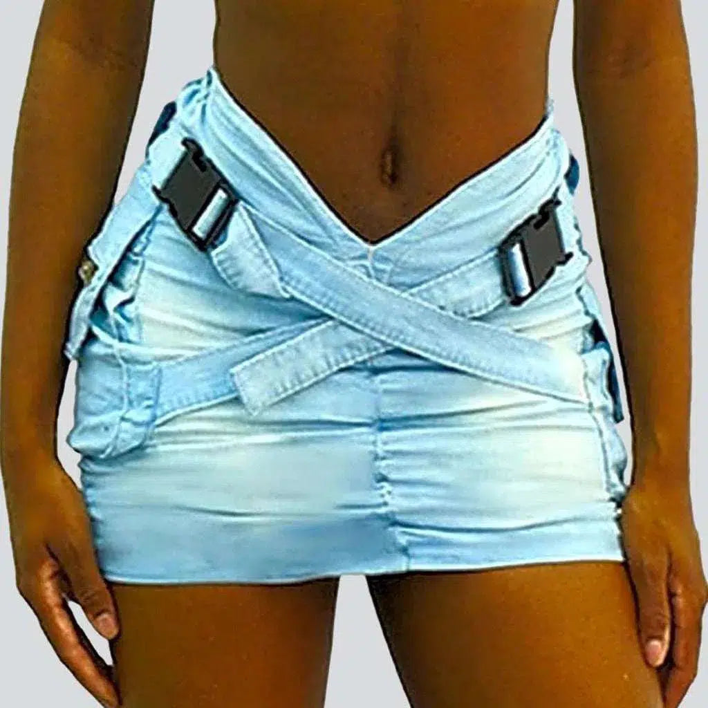 Mini body con women's jean skirt | Jeans4you.shop
