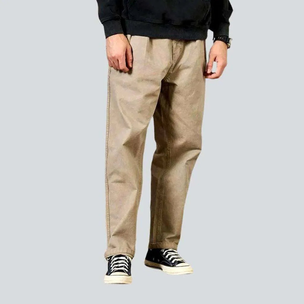 Monochrome high-waist denim pants
 for men | Jeans4you.shop