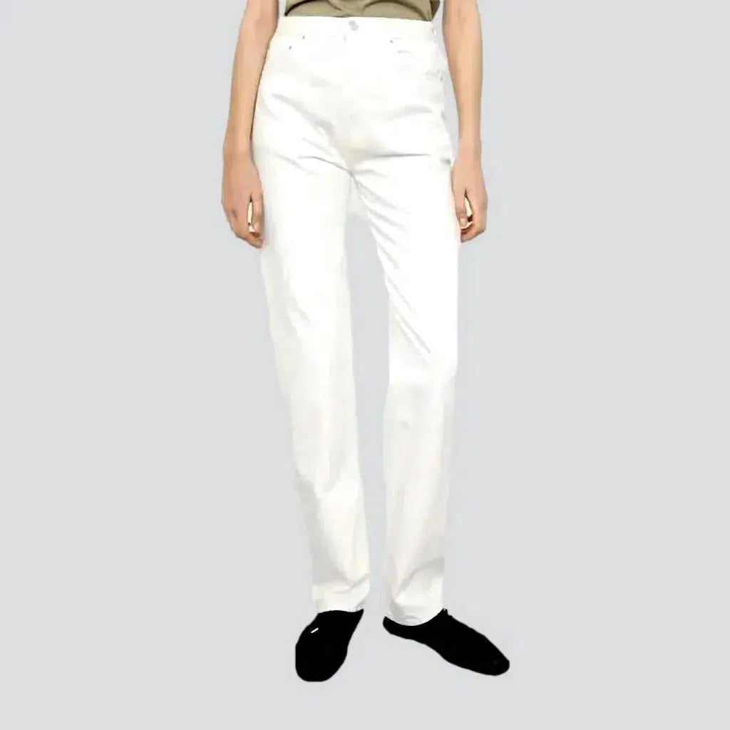 Monochrome white jeans
 for ladies | Jeans4you.shop