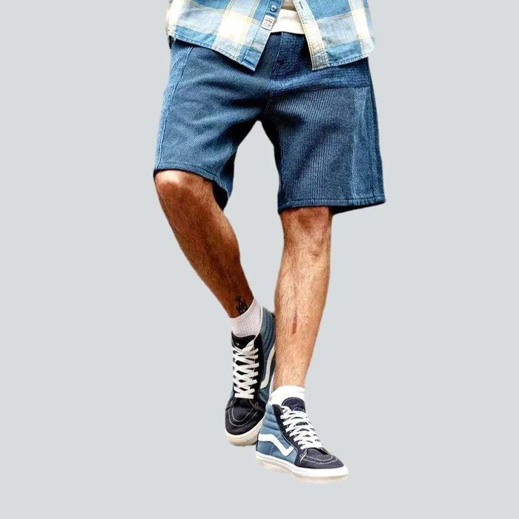 Ornament fabric jean shorts
 for men | Jeans4you.shop