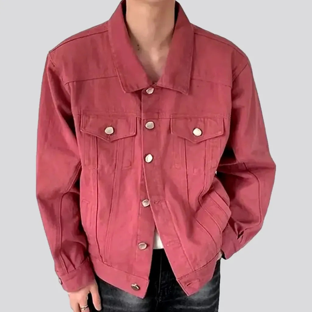 Oversized color denim jacket
 for men | Jeans4you.shop